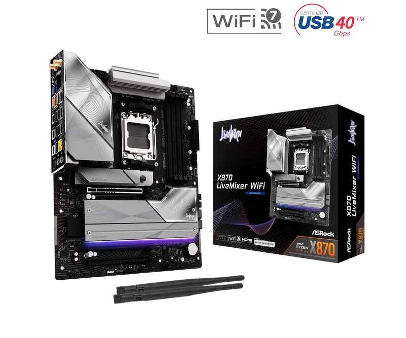 X870 LiveMixer WiFi - Moederbord by ASRock – cover