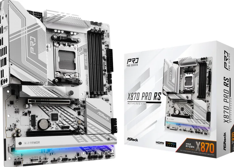 X870 PRO RS - Moederbord de ASRock – jaquette