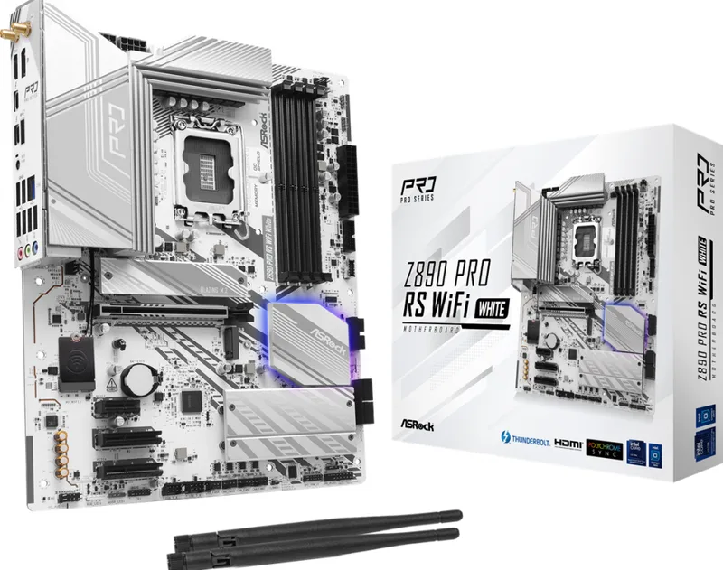 Z890 PRO RS WIFI WHITE - Moederbord van ASRock – cover
