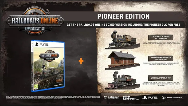Railroads Online Pioneer Edition van Astragon, PS5 – cover