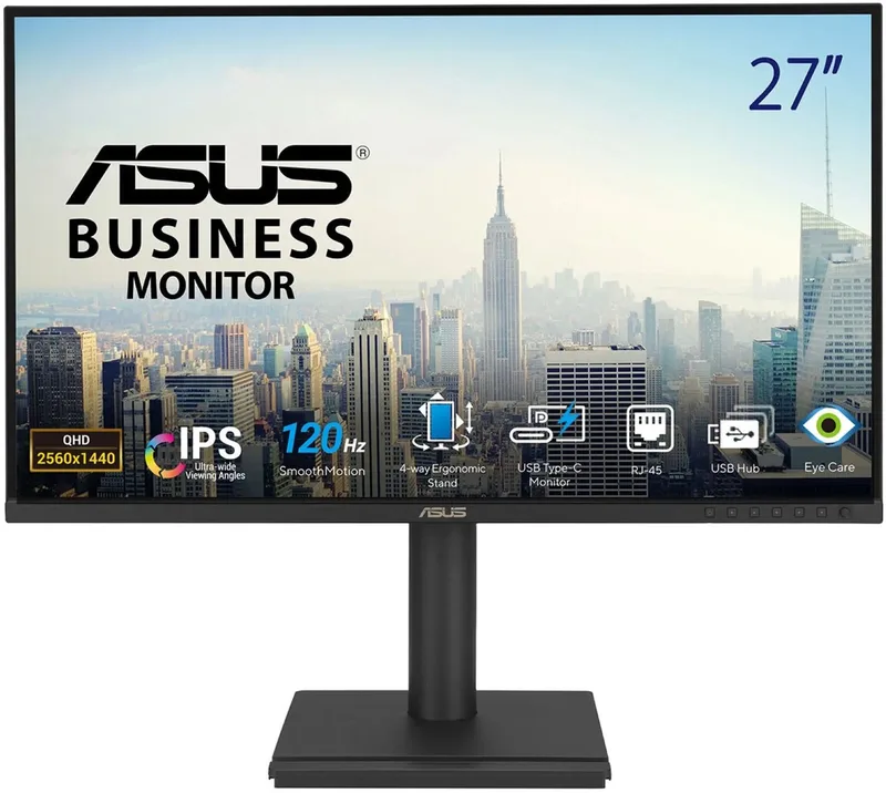 BE27ACGN computer monitor 68,6 cm (27) 2560 x 1440 Pixels Quad HD LCD by ASUS, Black – cover