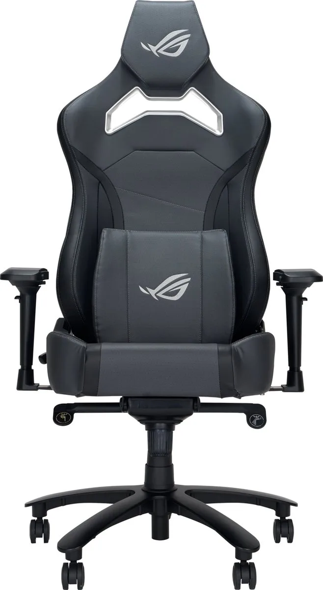 CHARIOT X CORE Universele gamestoel Gecapitonneerde zitting Grijs van ASUS, Zwart – cover