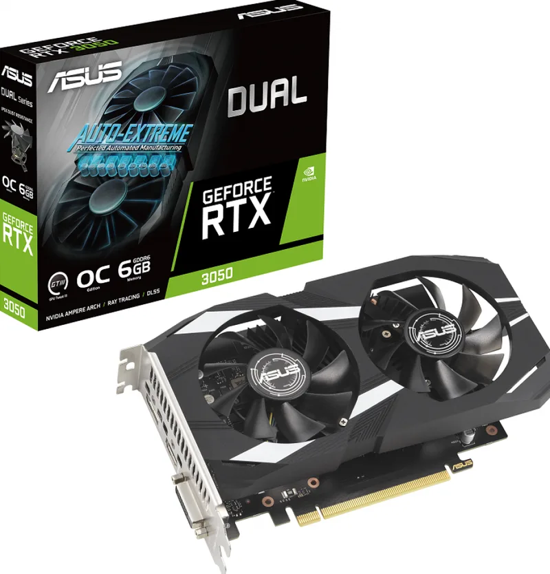 Dual GeForce RTX 3050 OC Edition - Videokaart van ASUS – cover