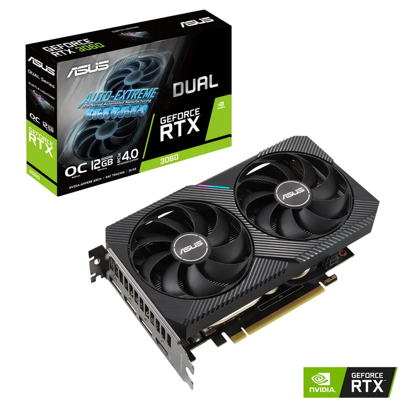 Dual GeForce RTX 3060 V2 OC Edition - Videokaart van ASUS – cover