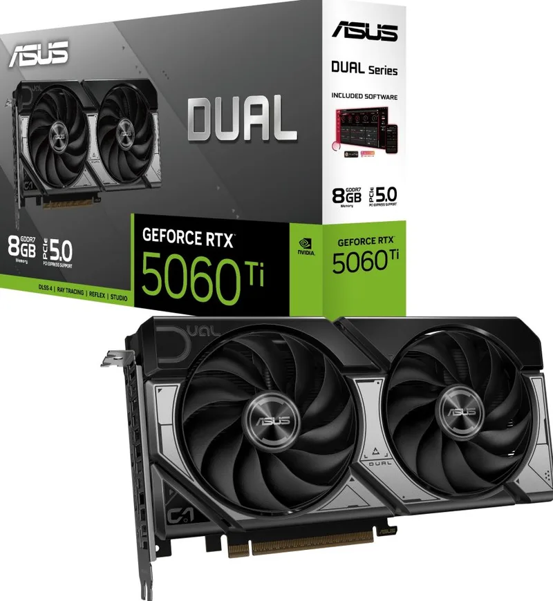 Dual GeForce RTX 5060 Ti 8GB - Videokaart by ASUS – cover