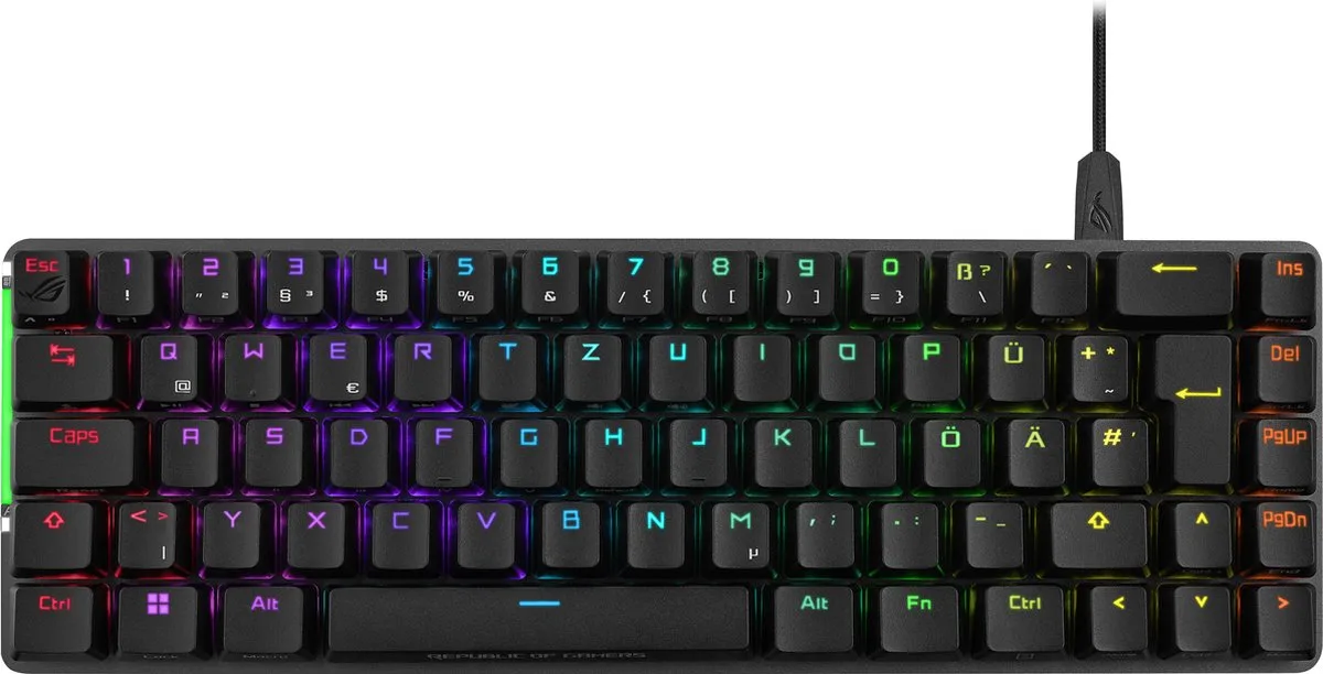 Falchion Ace (Black) toetsenbord Gamen USB Zwart de ASUS, Noir, IT – jaquette