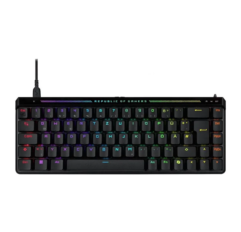 Falchion Ace HFX Gaming-Tastatur (analoge -Tastatur QWERTZ 65% 8000 Hz USB-C) by ASUS, Black, DE – cover