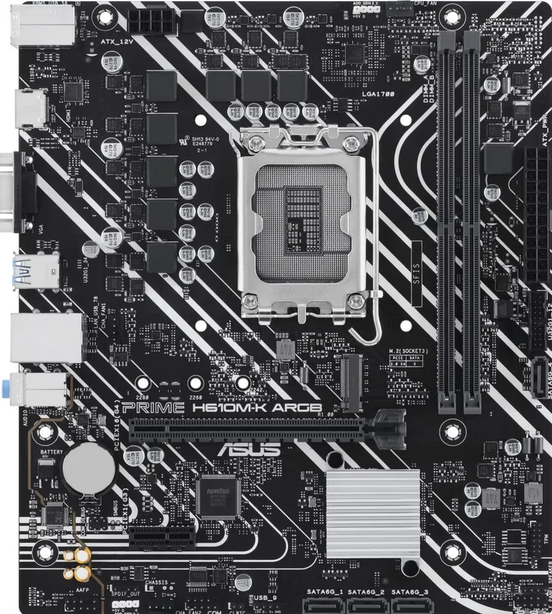 MB ASUS PRIME H610M-K ARGB (Intel,1700,DDR5,mATX) de ASUS – jaquette