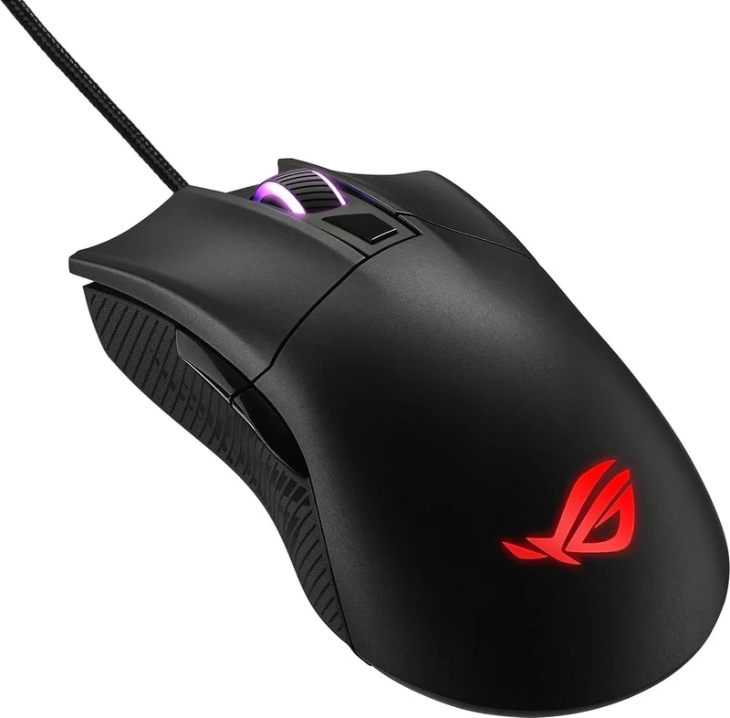 Muis Asus ROG Gladius II Core by ASUS, Schwarz – kabelgebunden – cover