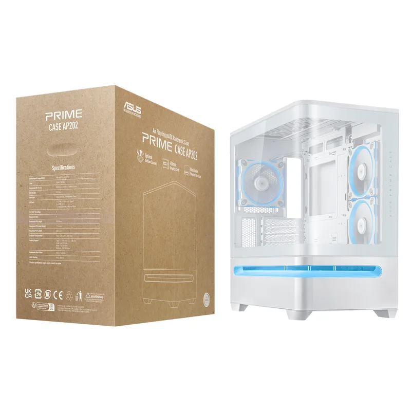 PRIME AP202 ARGB White - MiniTowermodel by ASUS – cover