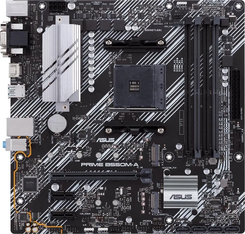 PRIME B550M-A - Moederbord - Micro-ATX - AMD B550 - Socket AMD AM4 de ASUS – jaquette