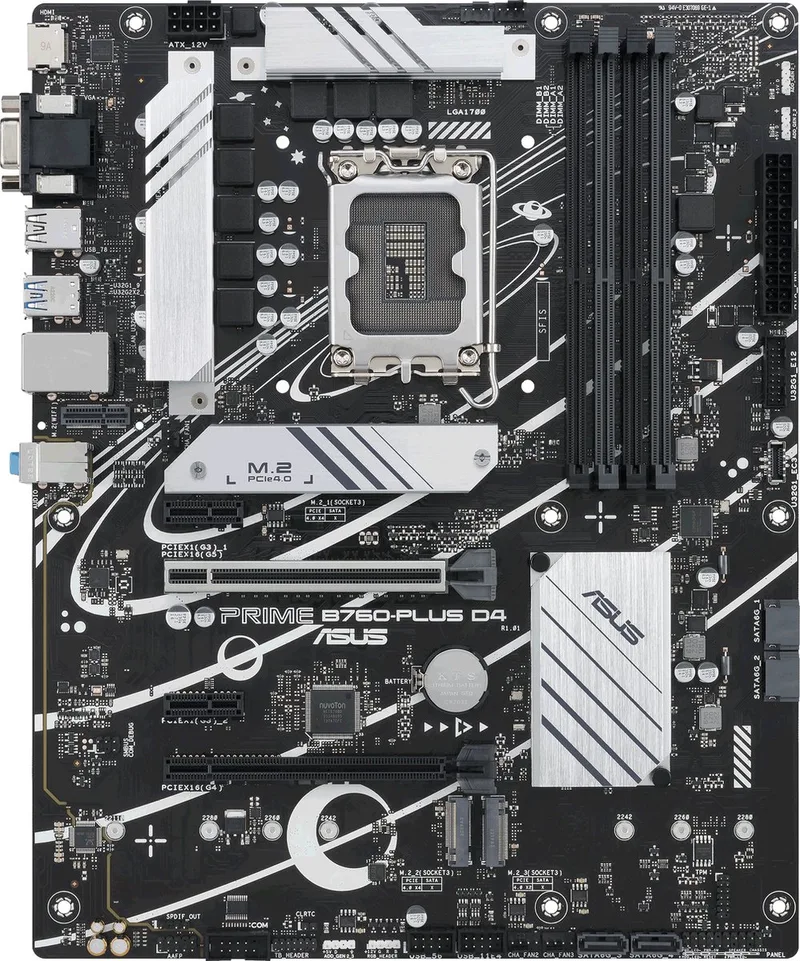PRIME B760-PLUS D4 Intel B760 LGA 1700 ATX de ASUS – jaquette