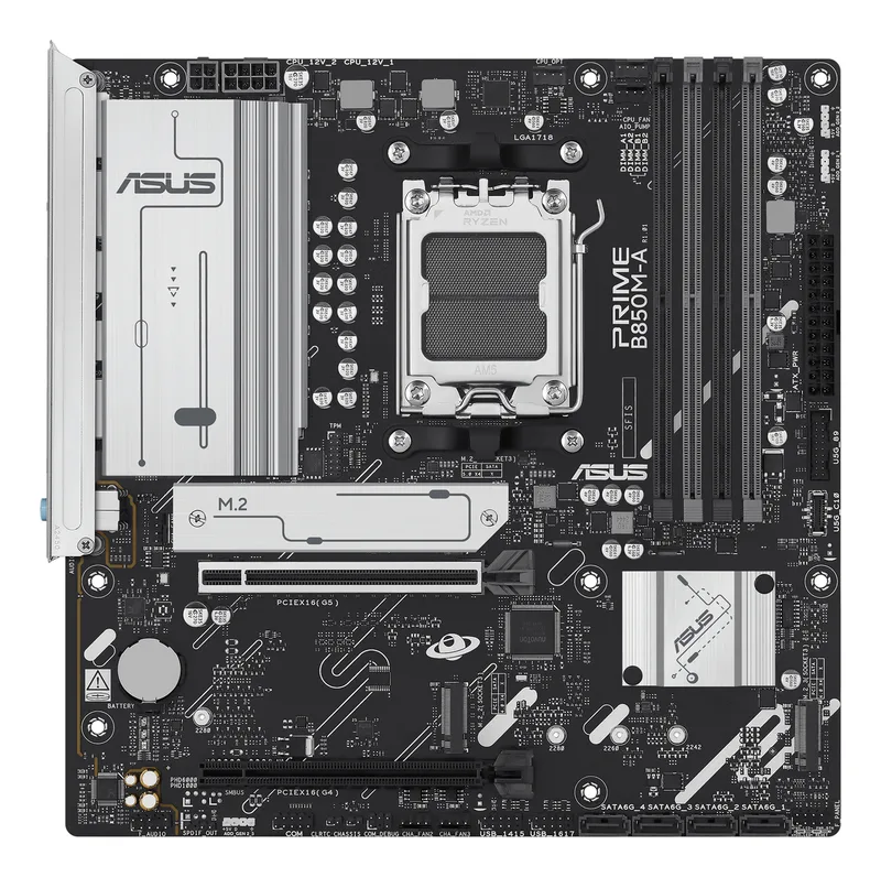 PRIME B850M-A-CSM (AMD,AM5,DDR5,mATX) de ASUS – jaquette