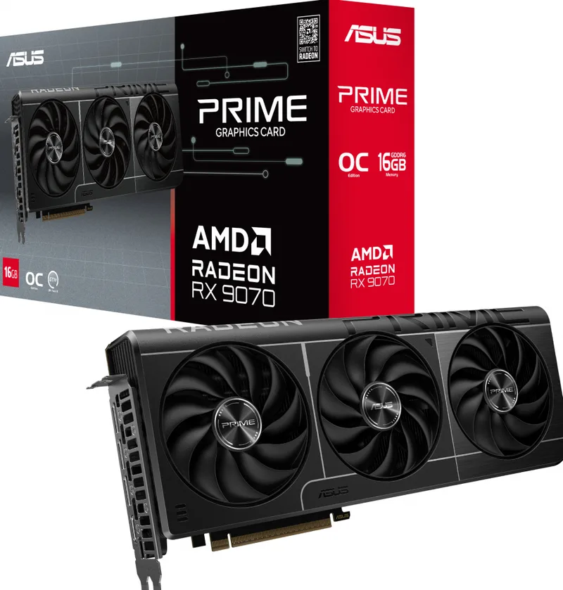 Prime Gaming Radeon RX 9070 OC Edition - Videokaart de ASUS – jaquette