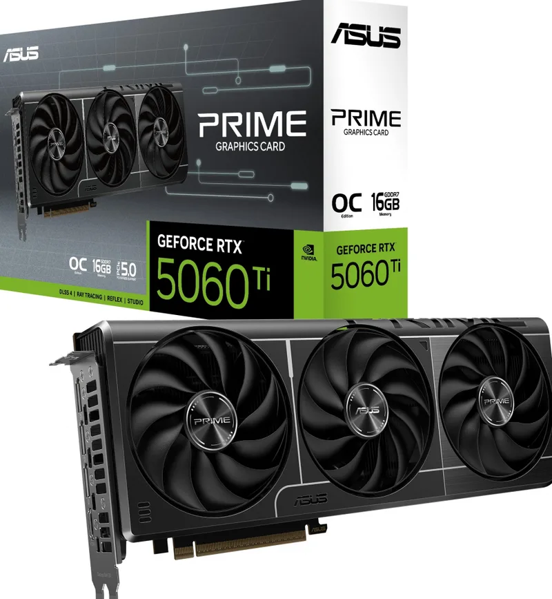 Prime GeForce RTX 5060 Ti 16GB OC Edition - Videokaart by ASUS – cover