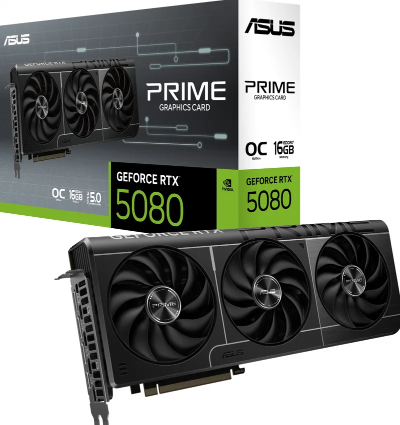 Prime GeForce RTX 5080 16GB GDDR7 OC Edition - Videokaart van ASUS – cover