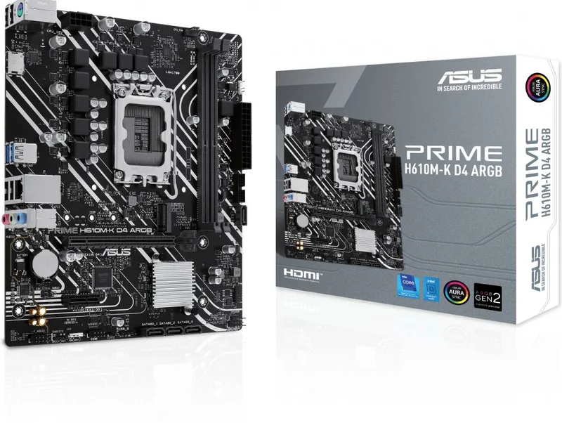 PRIME H610M‑K D4 ARGB - moederbord by ASUS – cover