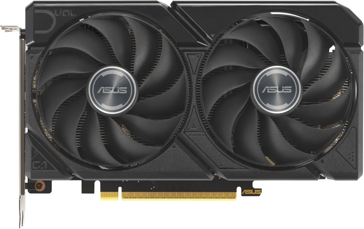 Prime Radeon DUAL-RX9060-8G - Videokaart - 8GB -GDDR8 - PCIe 5.0 - 1x HDMI 2.1 - 2x DisplayPort 2.1 van ASUS, Zwart – cover