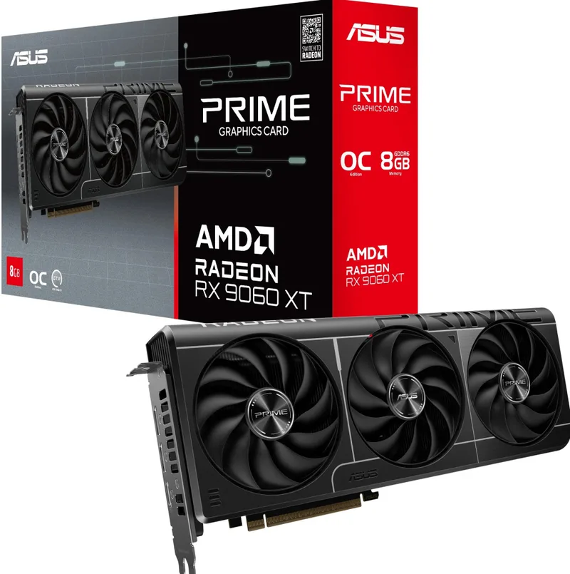 Prime Radeon RX 9060 XT OC 8GB - Videokaart de ASUS – jaquette