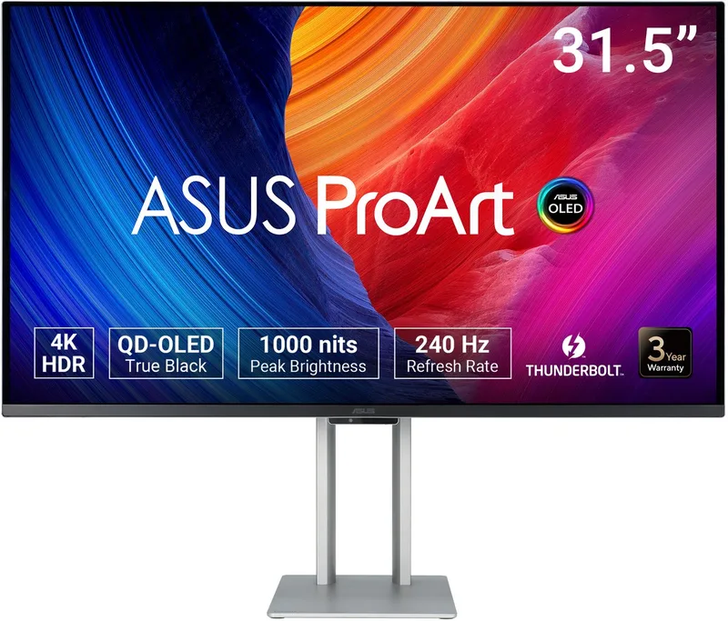 ProArt Display OLED PA32UCDM - Professional Monitor - 4K UHD - QD-OLED - USB-C 96W Power Delivery - 240Hz - 0.1ms - 32 Inch by ASUS – cover