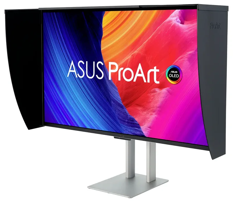 ProArt Display OLED PA32UCDMR-K - Professional Monitor - 4K UHD - QD-OLED - USB-C 96W Power Delivery - ProArt CaliContrO MCA02 3-in-1 Colorimeter - 240Hz - 0.1ms - 32 Inch by ASUS, Black – cover 2 of 2