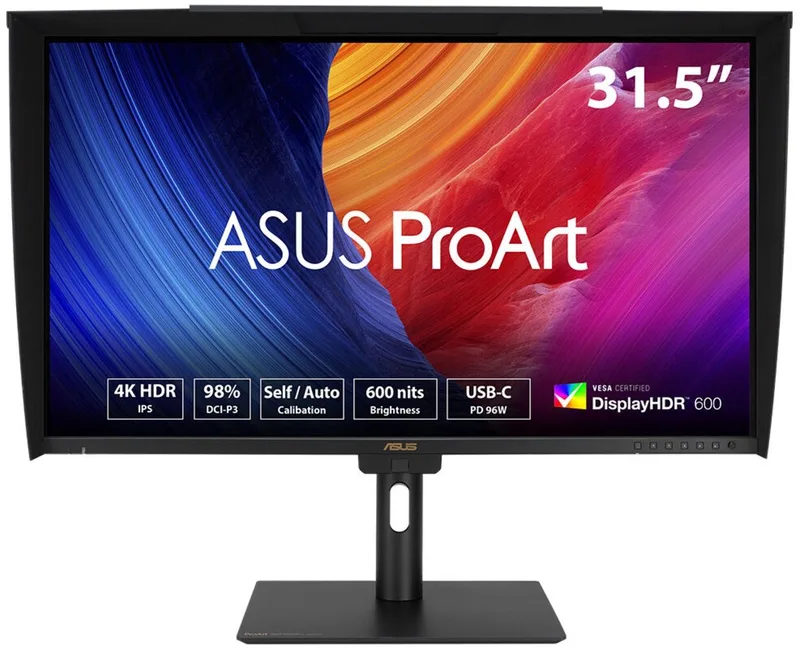 ProArt Display PA32UCE - 4K UHD Grafisch Designer Monitor - USB C96W - USB Hub - Delta E < 1 kleurnauwkeurigheid - Ingebouwde Colorimeter - 60hz - 5ms - 32 inch van ASUS, Zwart – cover