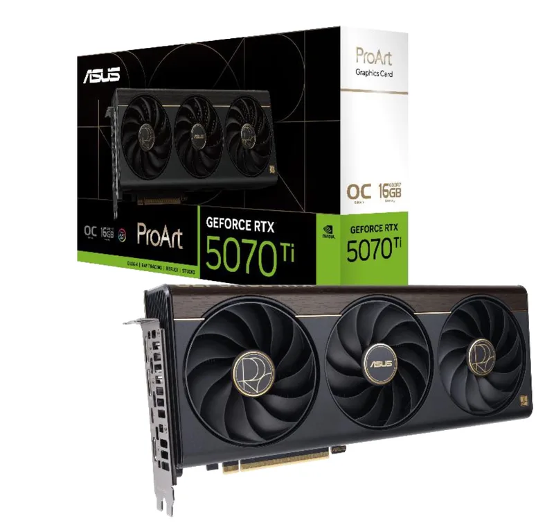 ProArt GeForce RTX 5070 Ti OC Edition - Videokaart van ASUS – cover