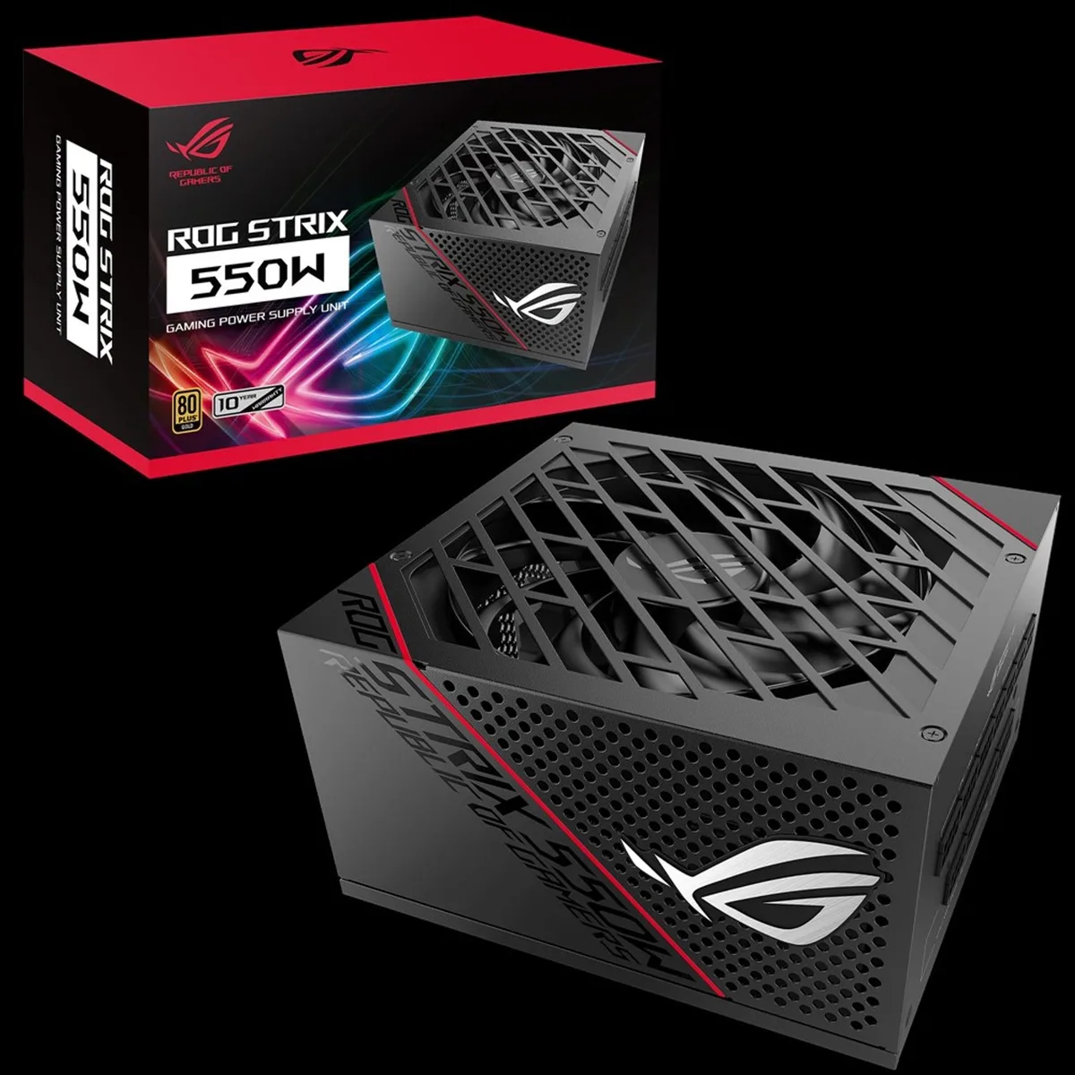 ROG-STRIX-550G power supply unit 550 W 20+4 pin ATX ATX Zwart fra ASUS – cover