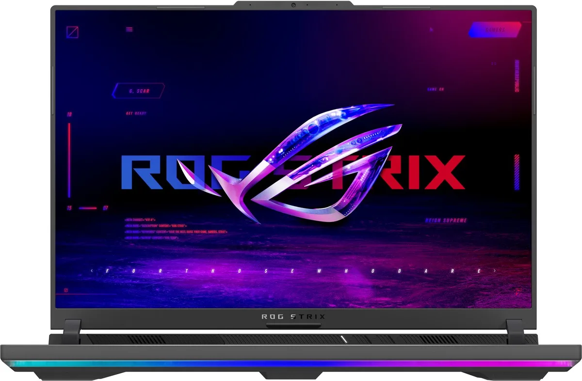 Strix G16 G614FR-RV020W - Gaming Laptop - 16 inch - AMD Ryzen 9 9955HX - 16GB/1TB - RTX 5070 de ASUS, Gris – jaquette