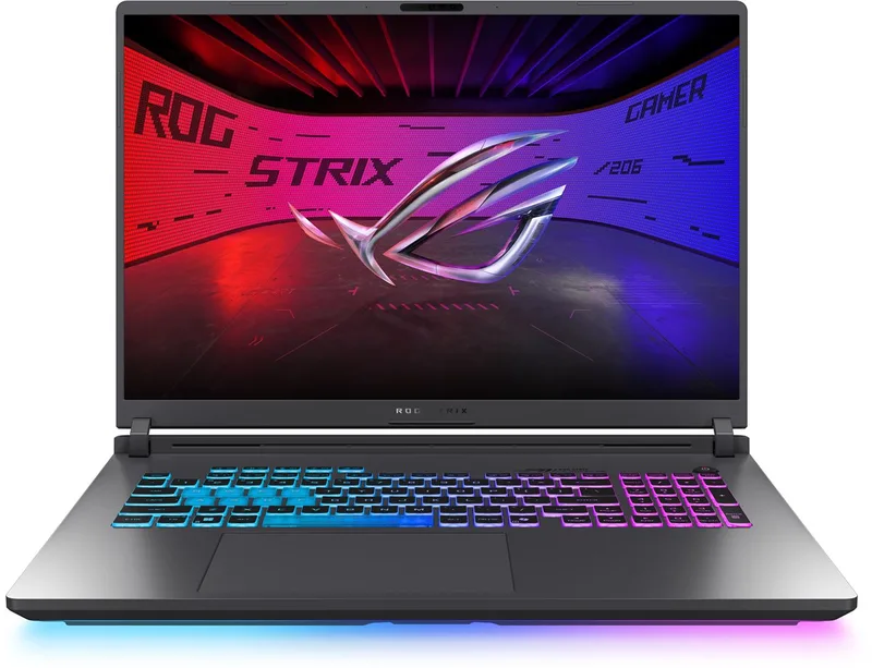 Strix G18 G815JMR-S8236W - Gaming Laptop - 18 inch - RTX 5060 - Core i7 - 16GB/1TB van ASUS, Zwart, Grijs – cover