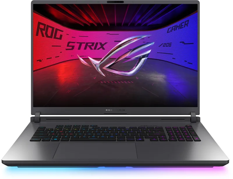 Strix G18 G815LP-S8095W - Gaming Laptop - 18 inch - RTX 5070- 144 Hz van ASUS, Zwart, Grijs – cover