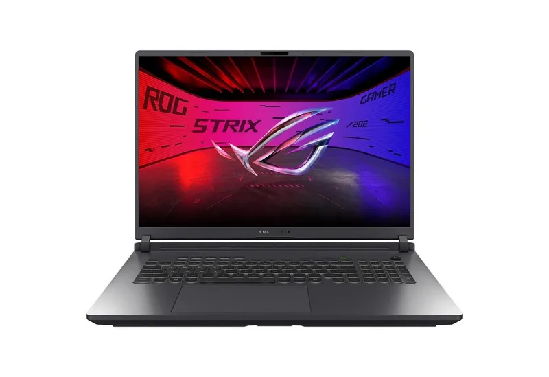 Strix G18 Gaming Laptop Intel Core Ultra 9 275HX 5,4GHz 32GB RAM Gaming-Notebook (45,7 cm/18 Zoll, Intel Core Ultra 9 275HX, GeForce RTX 5080, 32 GB, 2000 GB SSD, HDMI 2.1, 2x Thunderbolt 5, 3x USB 3.2 Typ-A, LAN (RJ45), Wi-Fi 7) by ASUS, Grey – cover