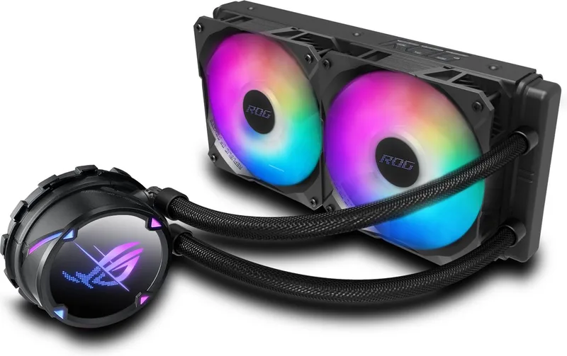 STRIX LC II 240 ARGB - Vloeistofkoelsysteem processor van ASUS, Zwart – cover