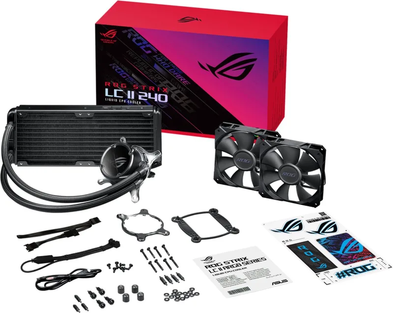 STRIX LC II 240 Processor Alles-in-één vloeistofkoeler 12 cm de ASUS, Noir – jaquette