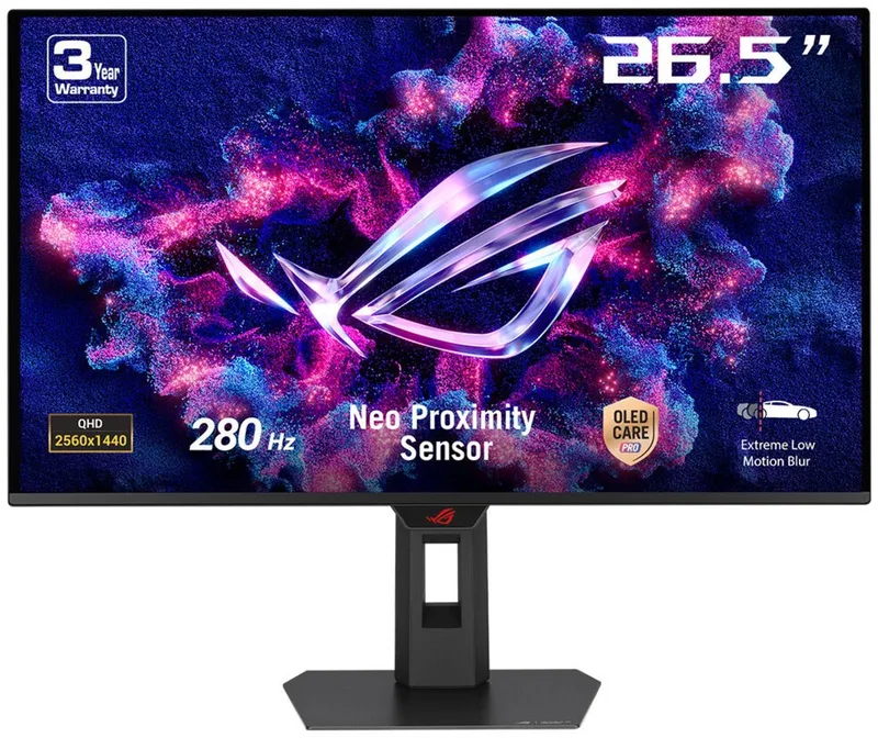 Strix OLED XG27ACDMS - QHD 3th GEN OLED Gaming Monitor - 99% DCI-P3 - 10-bit - Delta E < 2 - 280hz - 27 inch by ASUS – cover