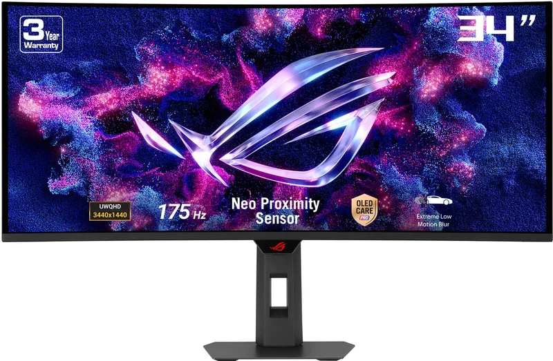Strix OLED XG34WCDG - UWQHD WOLED Curved Gaming Monitor - USB-C 15W Power Delivery - 0.03ms - 175Hz by ASUS – cover