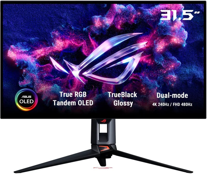 Swift OLED PG32UCWM - 4K UHD Tandem RGB OLED - USB C 96W - 0.03ms - 4K 240Hz, FHD 480Hz Dual Mode - 32 Inch van ASUS – cover