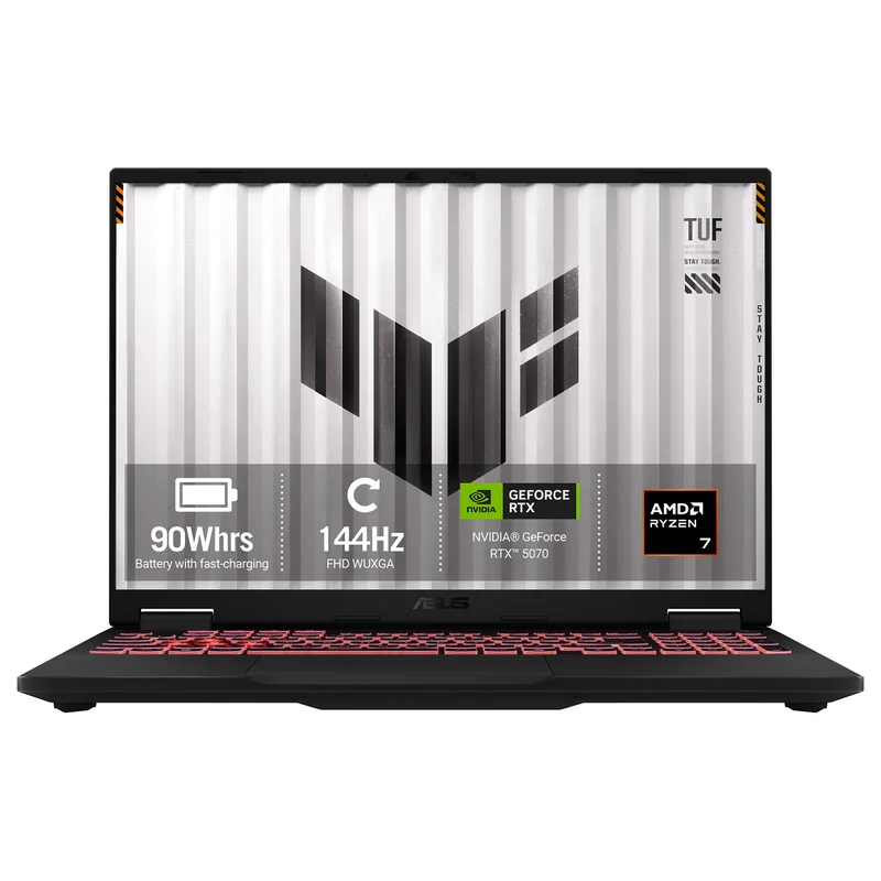 TUF Gaming A16 FA608UP-TU131W RYZ7-260/16GB/1TBSSD/RTX5070/W11 Home de ASUS – jaquette