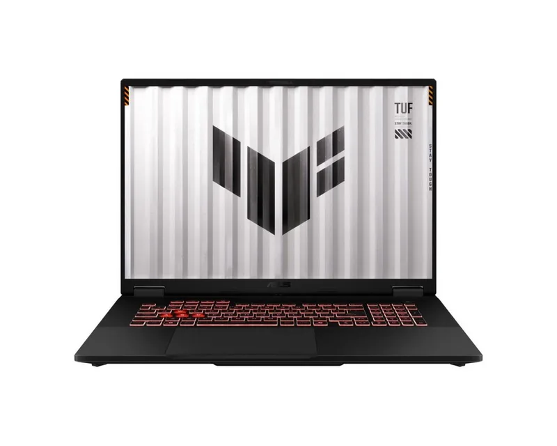 TUF Gaming A18 FA808UM-S8060W Gaming-Notebook (45.72 cm/18 Zoll, AMD Ryzen 7 260, RTX 5060, 64 GB, 2000 GB SSD, 64 GB RAM) van ASUS, Grijs – cover