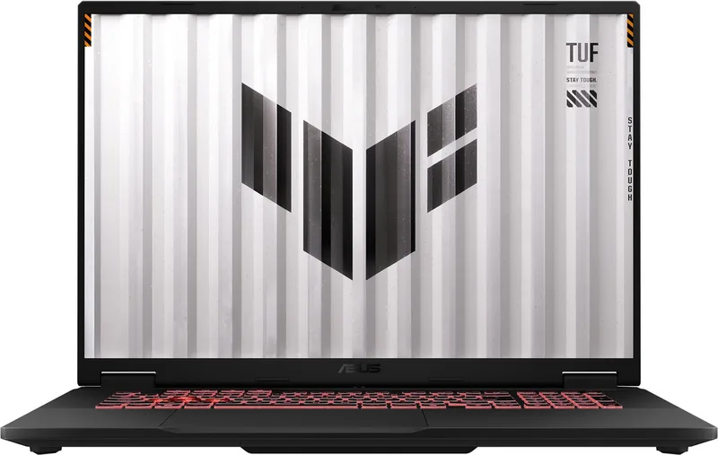 TUF Gaming A18 - Gaming Laptop -18 inch WUXGA - AMD Ryzen 7 - 16GB/1TB - RTX 5060 - azerty by ASUS, Grey, AZERTY – cover
