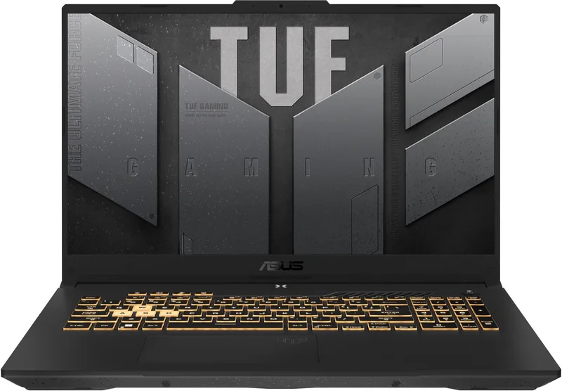 TUF Gaming F17 FX707ZC4-HX038 Intel® Core™ i5 i5-12500H Laptop 43,9 cm (17.3") Full HD 16 GB DDR4-SDRAM 512 GB SSD NVIDIA GeForce RTX 3050 Wi-Fi 6 (802.11ax) Zwart, Grijs van ASUS, Zwart, Grijs – cover