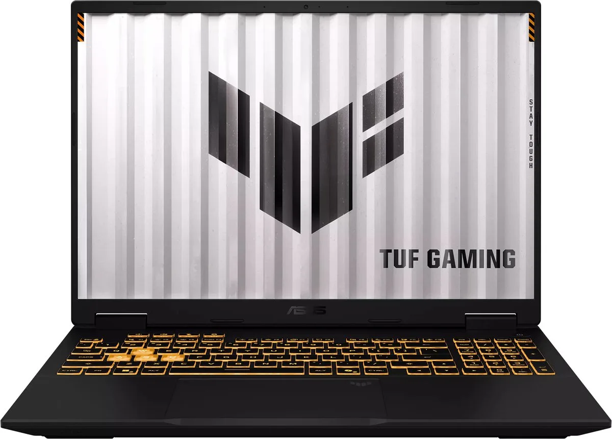TUF Gaming FX610JM-TU120W Intel® Core™ i7 i7-14650HX Laptop 40,6 cm (16") WUXGA 16 GB DDR5-SDRAM 512 GB SSD NVIDIA GeForce RTX 5060 Wi-Fi 6 (802.11ax) Windows 11 Home Zwart by ASUS, Black, NL – cover