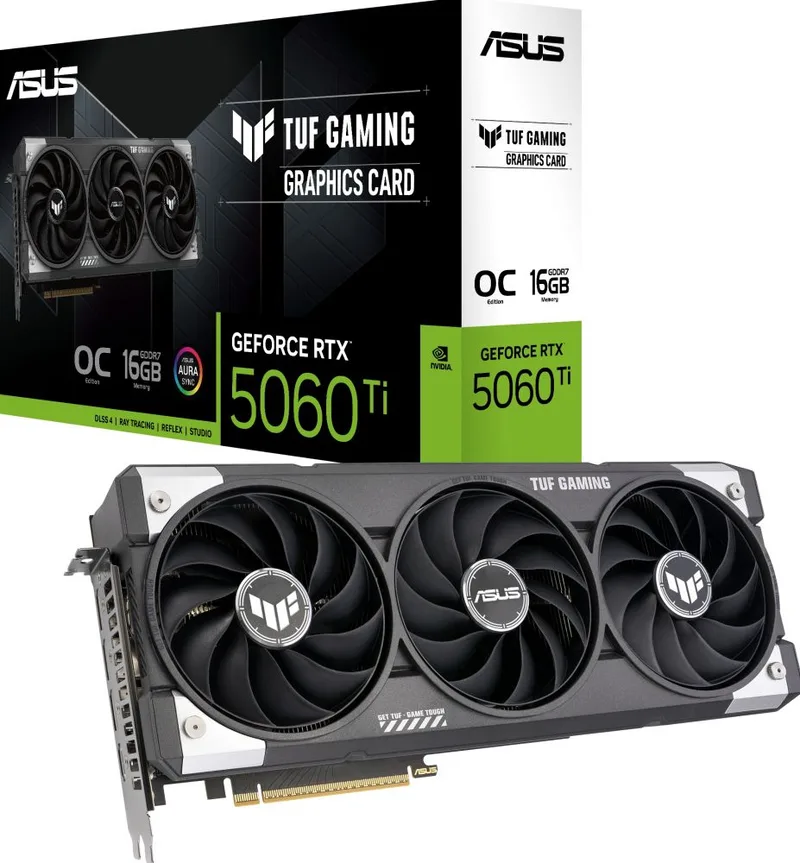 TUF Gaming GeForce RTX 5060 Ti OC Edition - Videokaart by ASUS – cover