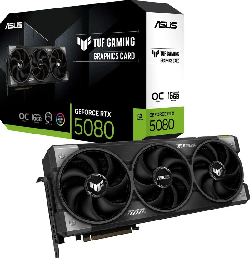 TUF Gaming GeForce RTX 5080 16GB GDDR7 OC Edition - Videokaart by ASUS – cover