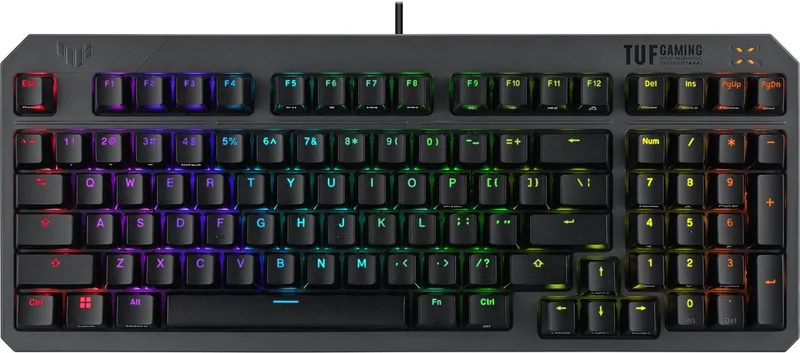 TUF Gaming K3 Gen II - toetsenbord USB mechanisch - Kailh Red - Gun Metal Grijs van ASUS, Zwart – cover