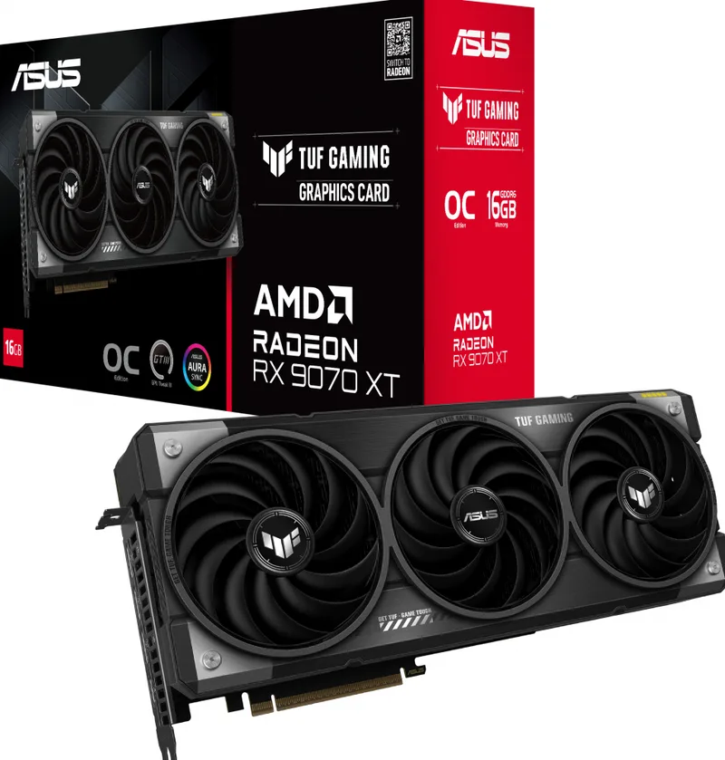 TUF Gaming Radeon RX 9070 XT OC Edition - Videokaart by ASUS – cover