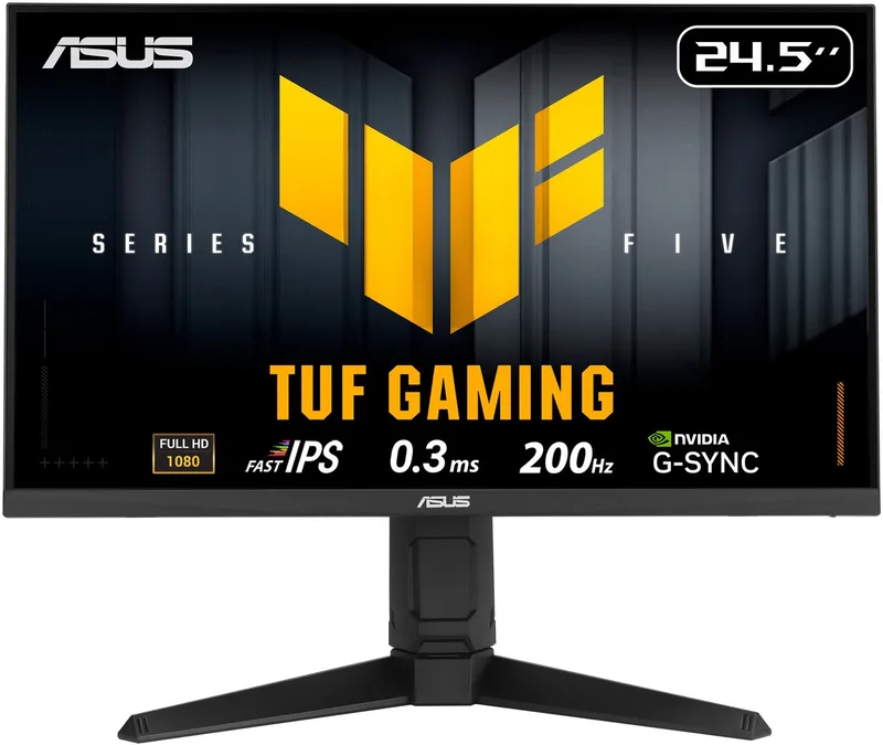 TUF Gaming VG259QL5A - FHD Fast IPS Gaming Monitor - 200Hz - 0.3ms - G-Sync Compatible - 25 Inch de ASUS – jaquette