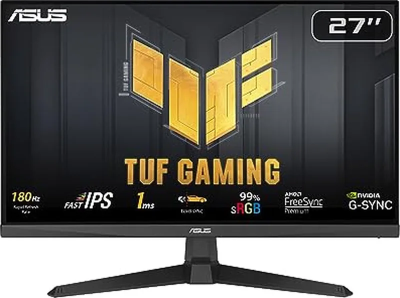 TUF Gaming VG279Q3A - FHD 180Hz Gaming Monitor - G-Sync Compatible - 27 Inch de ASUS, Noir – jaquette