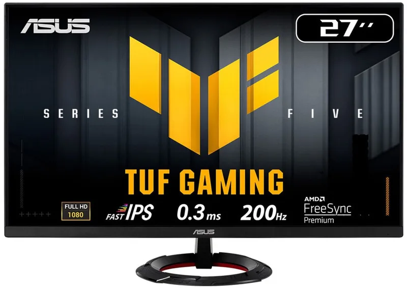 TUF Gaming VG279Q5R – monitor – 27″ FHD – Fast IPS – 200 Hz – 1 ms – FreeSync van ASUS, Zwart – cover