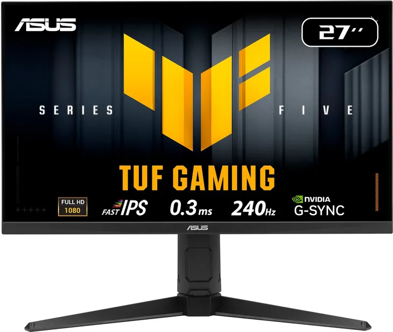 TUF Gaming VG279QML5A - FHD Fast IPS Gaming Monitor - 240Hz - 0.3ms - G-Sync Compatible - 27 Inch by ASUS – cover